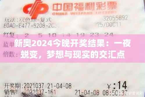 新奥2024今晚开奖结果:一夜蜕变,梦想与现实的交汇点