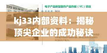 kj33内部资料:揭秘顶尖企业的成功秘诀