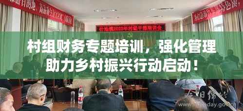 村组财务专题培训,强化管理助力乡村振兴行动启动!
