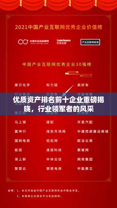 优质资产排名前十企业重磅揭晓,行业领军者的风采