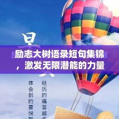 励志大树语录短句集锦,激发无限潜能的力量之语