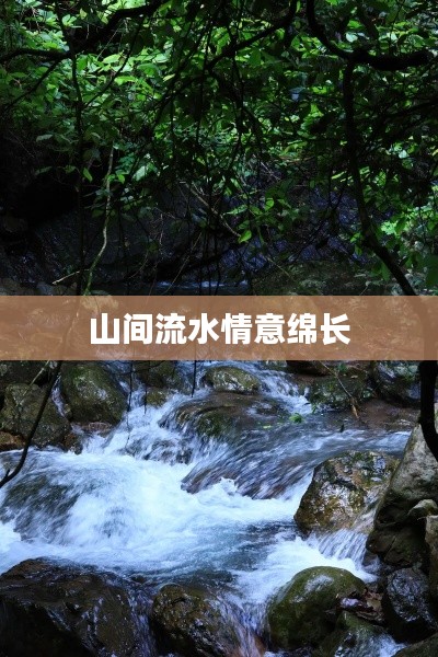 山间流水情意绵长