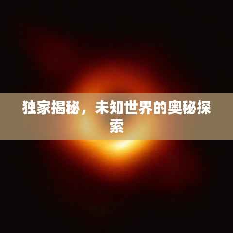 独家揭秘,未知世界的奥秘探索