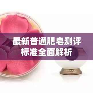 最新普通肥皂测评标准全面解析