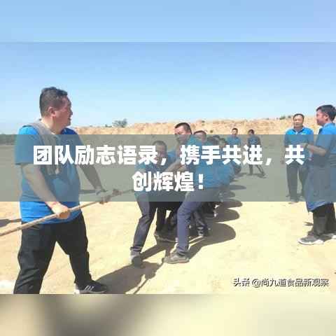 团队励志语录,携手共进,共创辉煌!