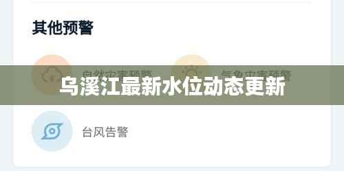 乌溪江最新水位动态更新